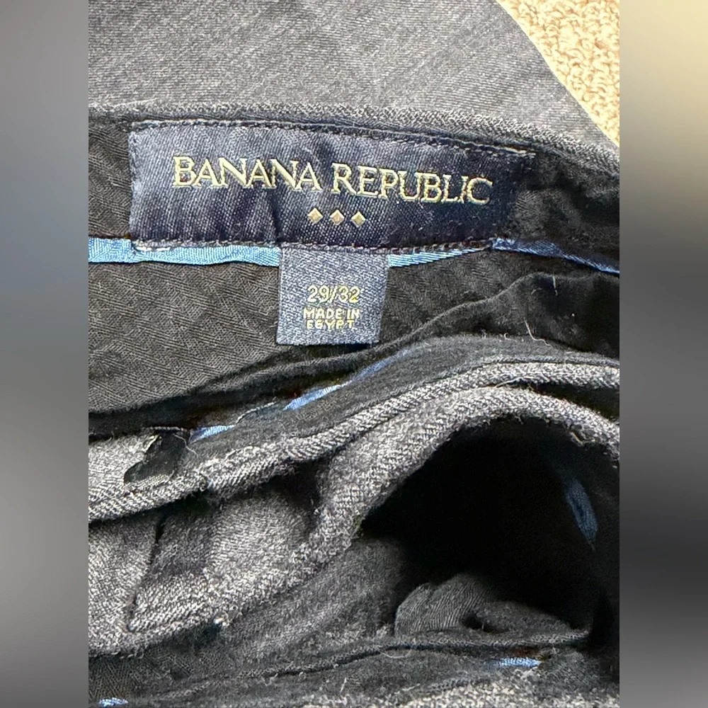 Bundle of 6 pairs of Banana Republic Men's Dress Pants - Blue, Gray, and Tan - Picture 8 of 13